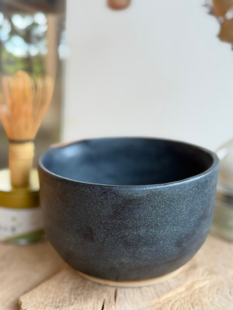 Mat black - Matcha chawan