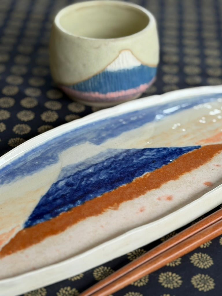 Mt. Fuji serving plate